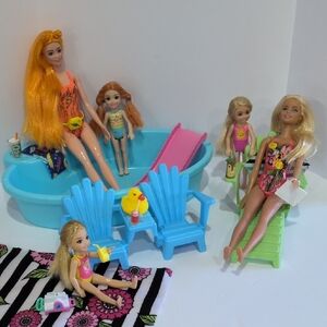 Barbie Poolside Fun Set with Friends And Accessories